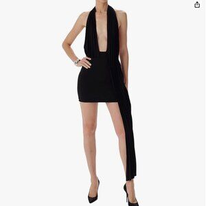Ronny Kobo Black Sienna Mini Dress, Size S, NWT